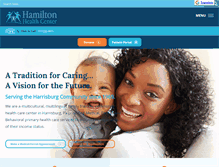 Tablet Screenshot of hamiltonhealthcenter.com